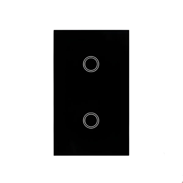 eWeLink WiFi Smart Touch Switch — 2 Gang Black (No Neutral)