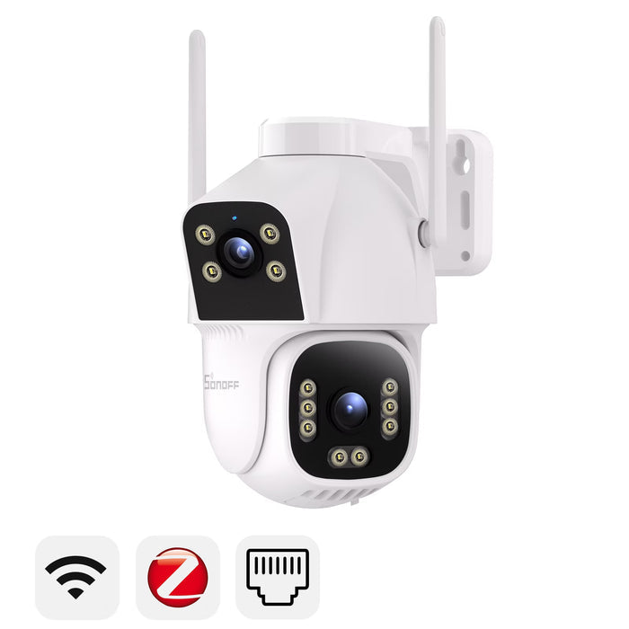 SONOFF CAM Outdoor DUO -- Dual Lens 4MP+4MP Outdoor Security Camera + Zigbee Hub (CAM-C44HE)