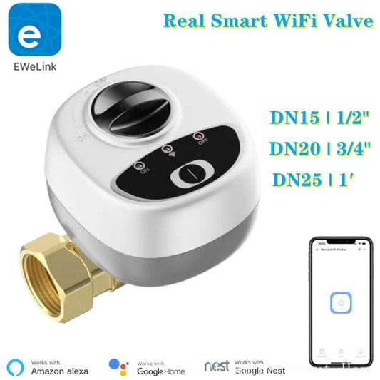 eWelink Smart WiFi Water Vavle Gas Shutoff For DN15/DN20/DN25