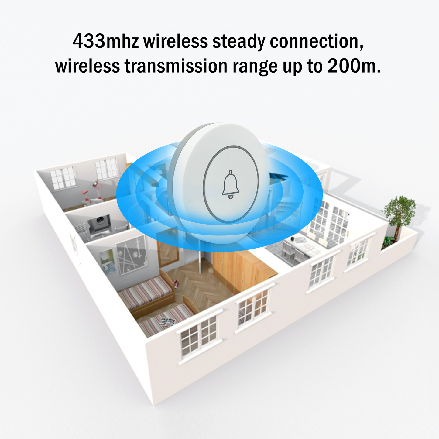 Doorbell Button 433MHz RF-DBB