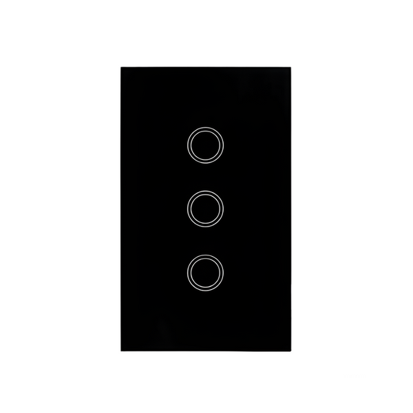 eWeLink WiFi Smart Touch Switch — 3 Gang Black (No Neutral)