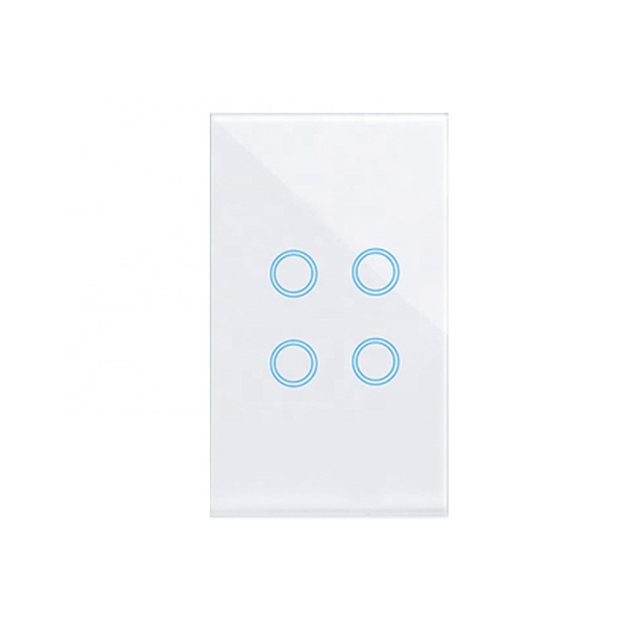 eWeLink WiFi Smart Touch Switch — 4 Gang White (No Neutral)