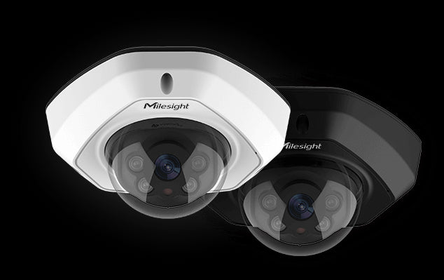 Milesight 5MP, AI Vandal-proof Mini Dome Network Camera - IK10-rated, Intelligent Analytics