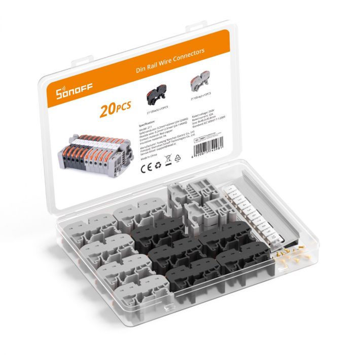 211 DIN Rail Wire Connectors