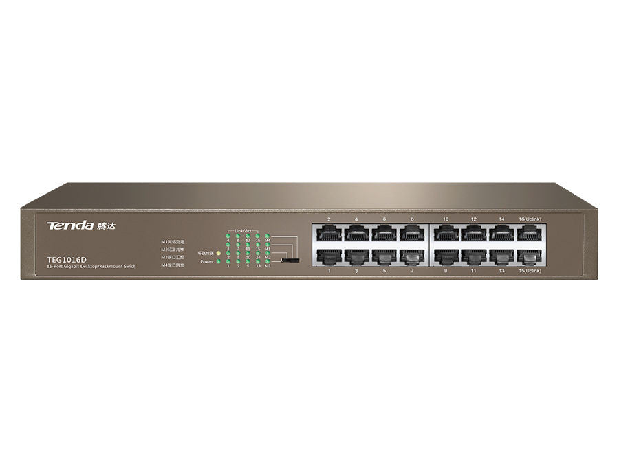 Tenda 16-Port Gigabit Rack Mount Switch | TEG1016Dv6