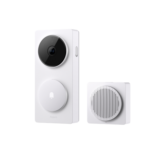 Aqara Doorbell Camera Hub G410 — 2K Video Doorbell with Matter Hub, mmWave Radar & Face Recognition (White)