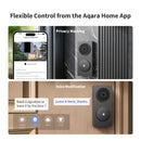 Aqara Doorbell Camera Hub G410 — 2K Video Doorbell with Matter Hub, mmWave Radar & Face Recognition (Black)
