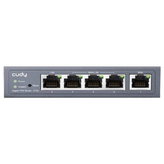 Cudy 5 Port Gigabit Multi-WAN VPN Router | R700