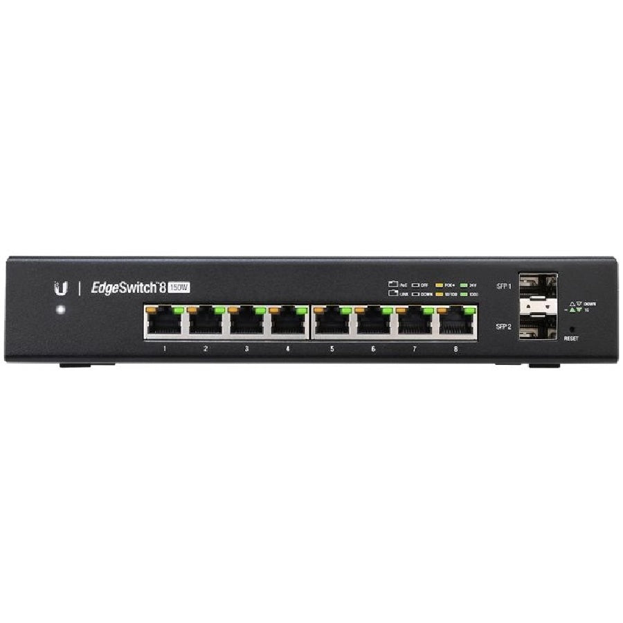 Ubiquiti UISP EdgeSwitch 8 Port PoE 150W 2SFP | ES-8-150W