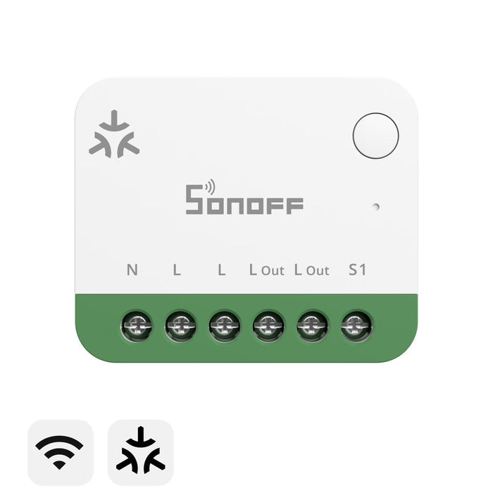 SONOFF MINI ONE PM -- Matter WiFi Smart Switch with Power Metering, 16A (MINI-1GSP)