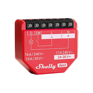 Shelly 1PM Gen3 — 16A Smart Relay with Power Metering (WiFi / Bluetooth)
