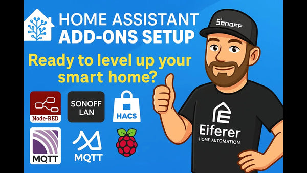 Installing Home Assistant/File Editor/Mosquito MQTT/TerminalSSH/Node-Red/HACS/Sonoff LAN
