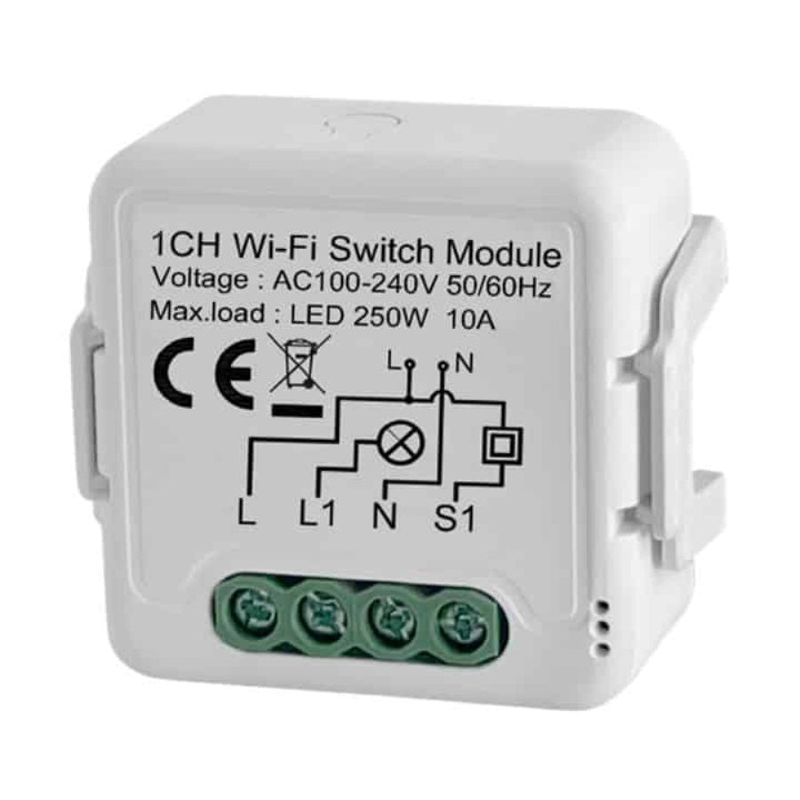 Smart Mini Switch Module 2 Way (Upgrade Existing + Override) | WiFi Tuya Smart Life
