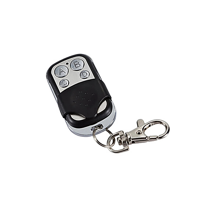 433MHz 4-button RF remote keyfob for smart home automation