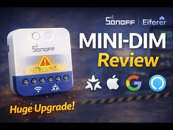 Sonoff MINI-DIM Review – Smooth LED Dimming, Power Monitoring & Matter Support