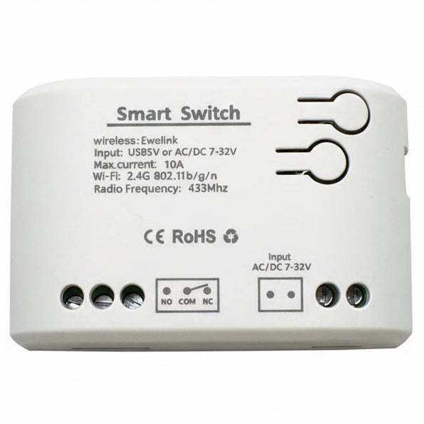 eWeLink SV — WiFi Inching / Self-Locking Switch (DC 5–24V, 1 Channel)