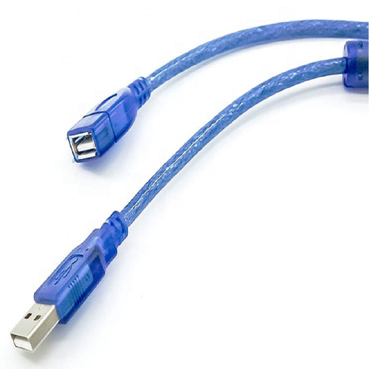 High Quality USB 2.0 Extension Cable Type A Male to Female Blue - 5 m