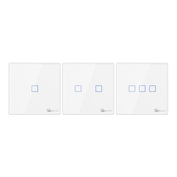 SONOFF T2EU-RF — 433MHz Wireless Wall Panel Remote (1/2/3 Gang)