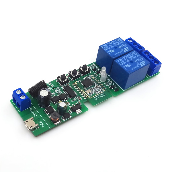 Zigbee DC2 — 2-Channel Inching Relay Module