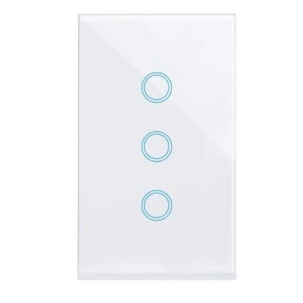 eWeLink WiFi Smart Touch Switch — 3 Gang White (No Neutral)