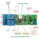eWelink ST-DC2 — WiFi 2-Channel Inching / Self-Locking / Interlock Relay Module