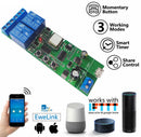 eWelink ST-DC2 — WiFi 2-Channel Inching / Self-Locking / Interlock Relay Module