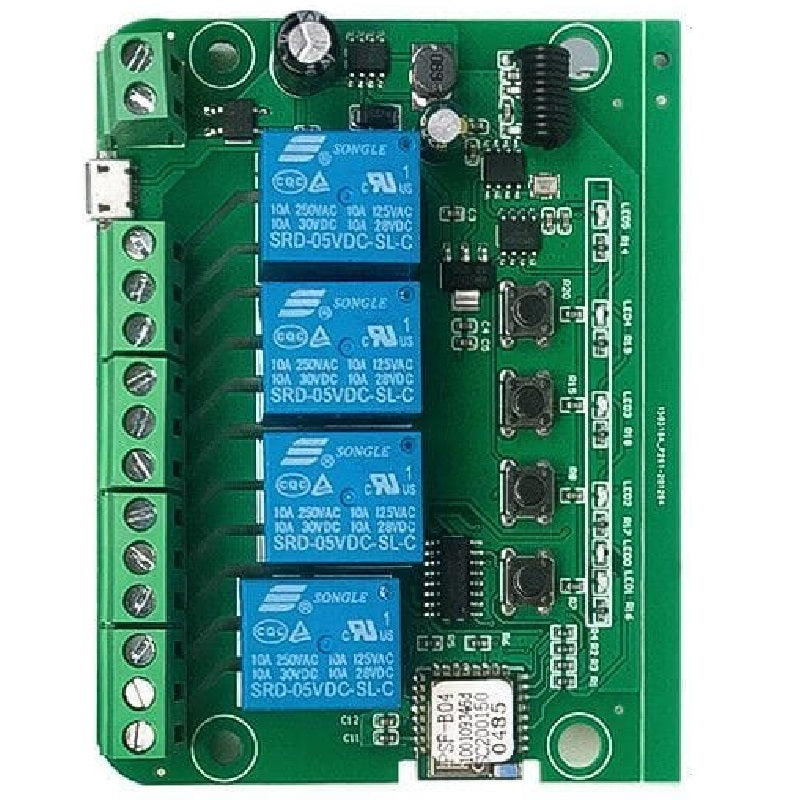 eWelink ST-DC4 WiFi+RF 4-Channel Inching Relay | Full Property Access ...