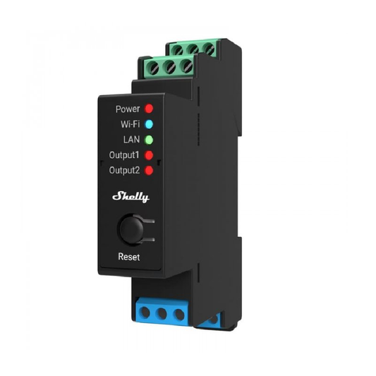 Shelly1 Pro 2PM WIFI Relays one phase, 2 Channel, 25A