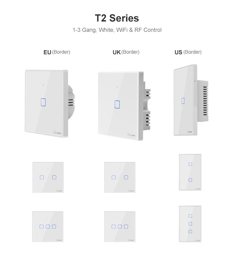 SONOFF TX Series WiFi Wall Switches